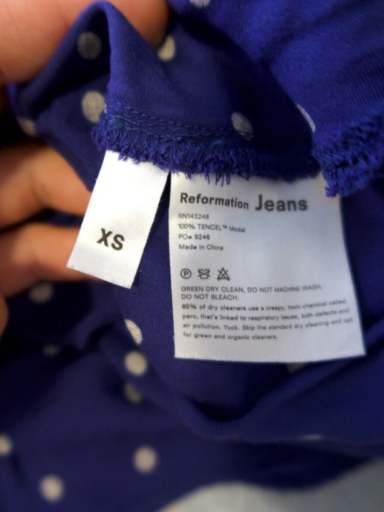 Reformation Jennifer blue dress - Picture 6 of 7